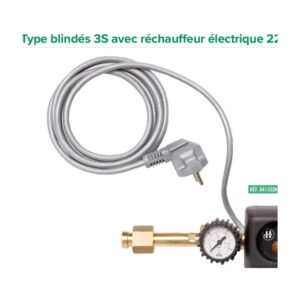 Détendeur débitlitre blindé 3S CO₂ avec réchauffeur Le Lorrain