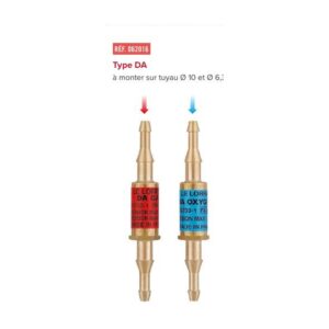 Paire de clapets ARPF DA tuyau Ø6.3/10 mm Le Lorrain