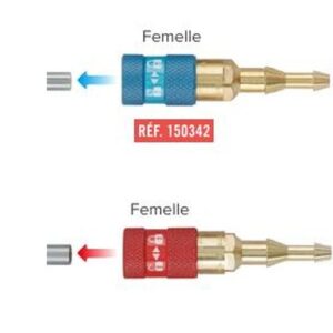 Embout femelle ISOCOUPLE pour tuyau Ox/Gaz Le Lorrain