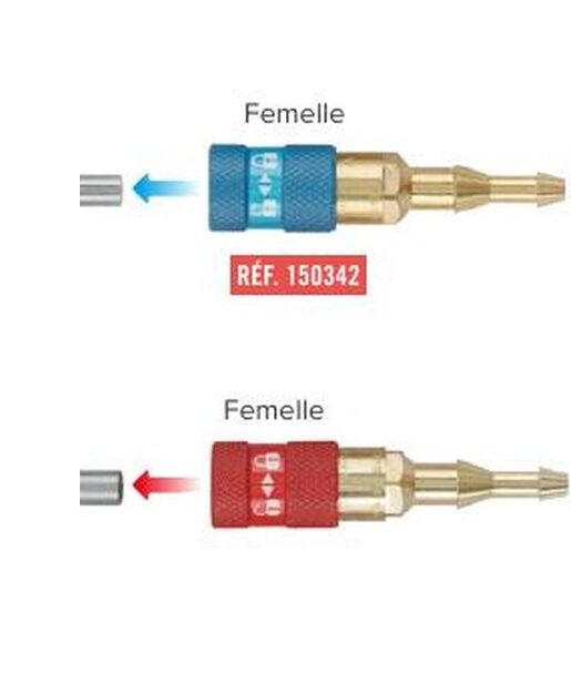 Embout femelle ISOCOUPLE pour tuyau Ox/Gaz Le Lorrain