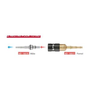 Embout ISOCOUPLE Gaz neutre pour tuyau Ø4-6 mm Le Lorrain