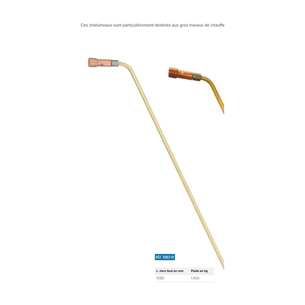 Chalumeau chauffeur fortes épaisseurs Ox/Propane ARPF 10 kg/h Le Lorrain